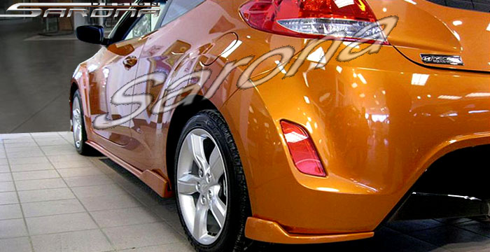 Custom Hyundai Veloster  Sedan Rear Lip/Diffuser (2012 - 2017) - Call for price (Part #HY-003-RA)